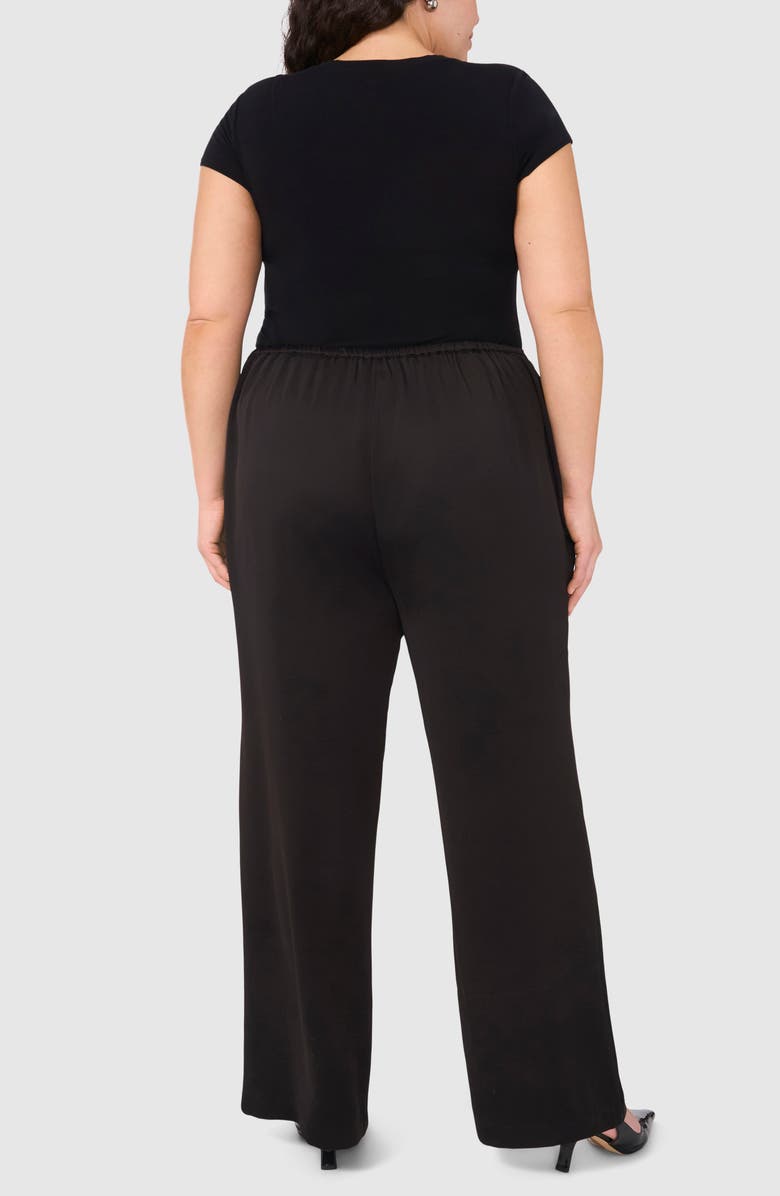 Halogen<sup>®</sup> Wide Leg Pull-On Pants, Alternate, color, Rich Black