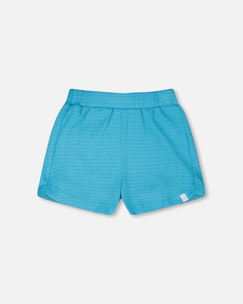 Crinkle Jersey Elastic Waist Shorts (Toddler, Little Kid & Big Kid)