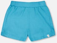 Deux par Deux Crinkle Jersey Elastic Waist Shorts