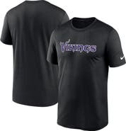 Nike Men's Nike Black Minnesota Vikings Primetime Legend Wordmark Performance T-Shirt