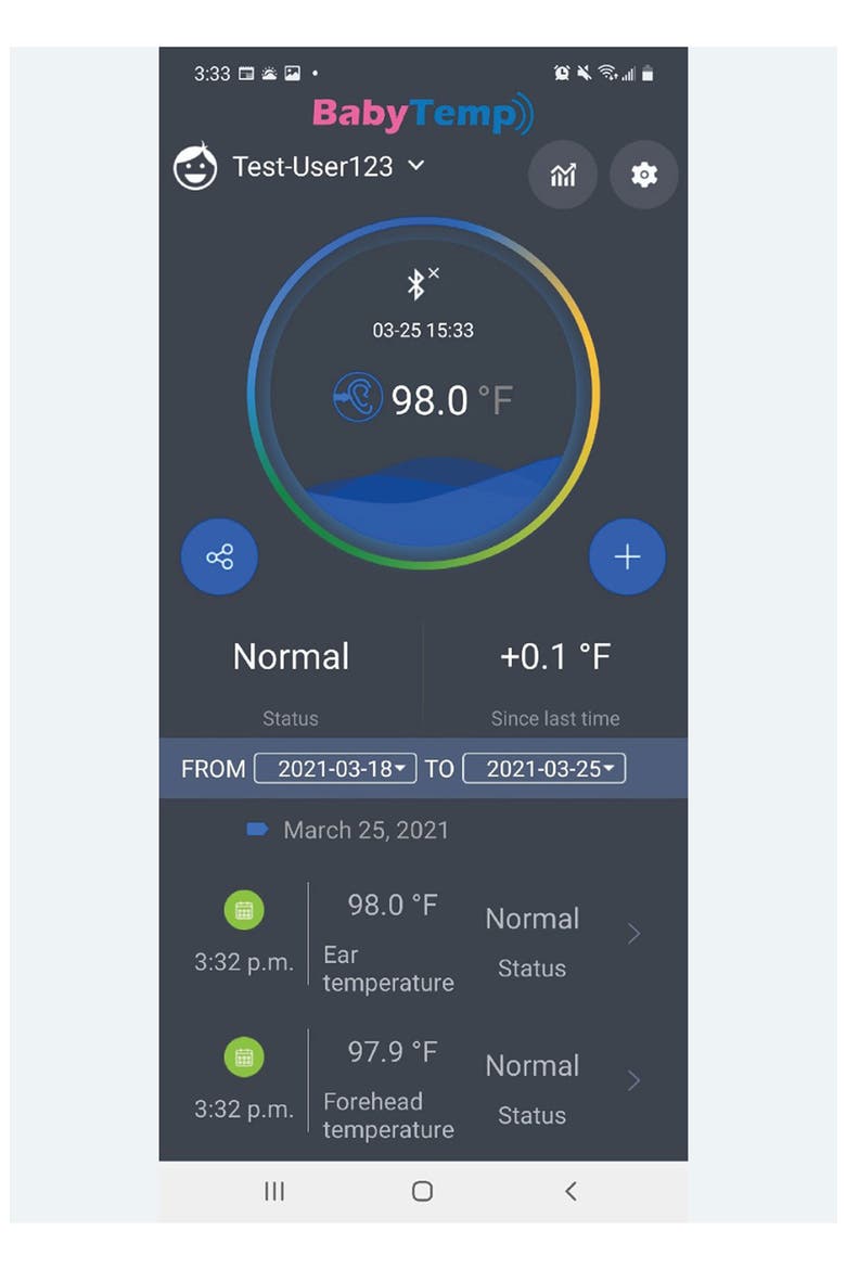 Baby Temperature DuoSmart Thermometer, Alternate, color, BLACK