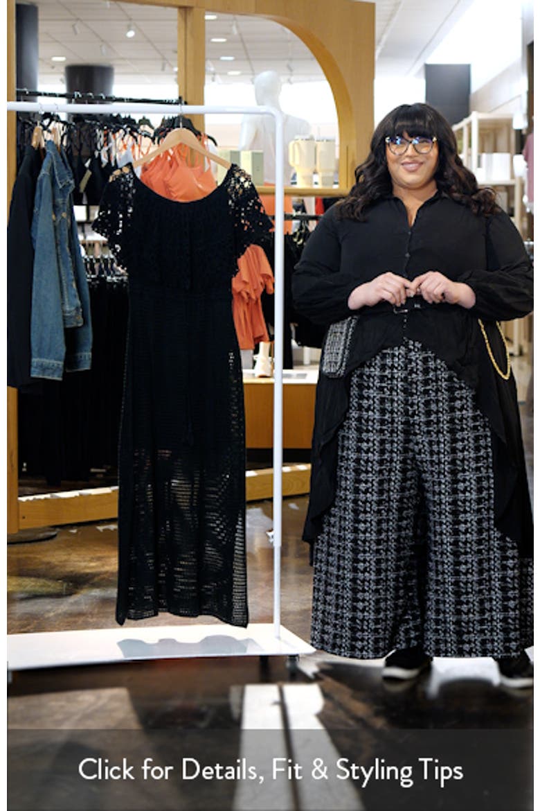 Callie Open Stitch Tie Waist Off the Shoulder Maxi Dress video