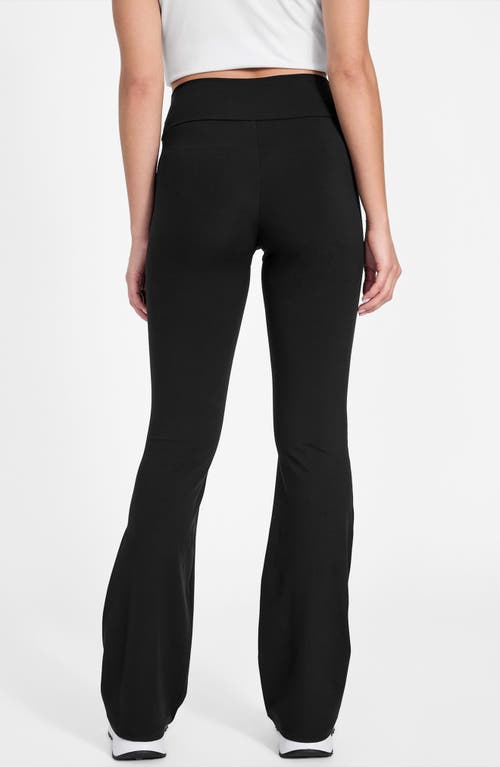 Guess Margot High Waist Flare Leggings In Black