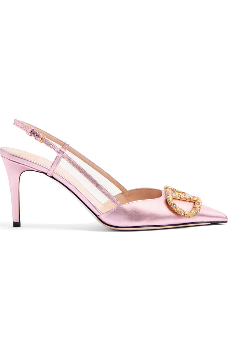 Valentino Garavani VLOGO Pointed Toe Slingback Pump, Alternate, color,