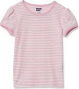 Lands' End Girls Short Sleeve Pointelle Knit Tee