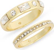 Covet Pack of 2 Cubic Zirconia Stacking Rings