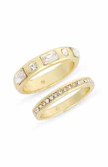 Covet Pack of 2 Cubic Zirconia Stacking Rings