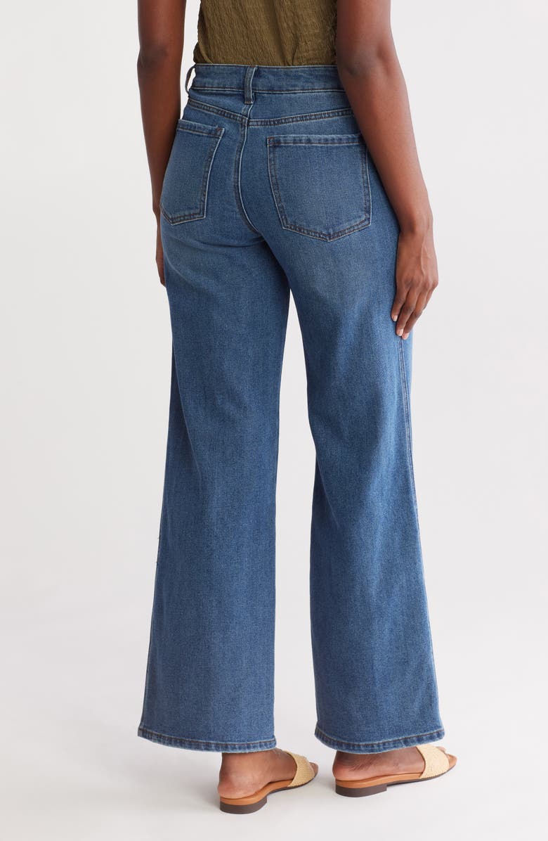 Sanctuary High Waist Wide Leg Jeans, Alternate, color, Brightside