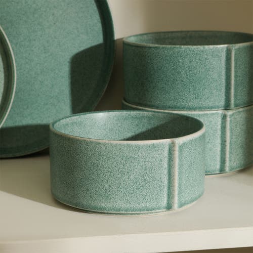 Stone Lain Bao Stoneware 24-piece Dinnerware Set In Green