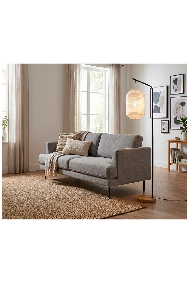 Keanu Floor Lamp, Alternate, color, BLACK