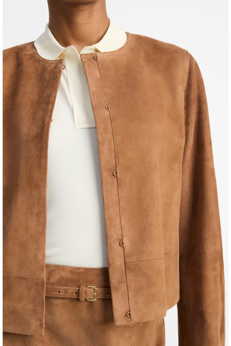 Crop Suede Jacket, Alternate, color, CAMARILLO