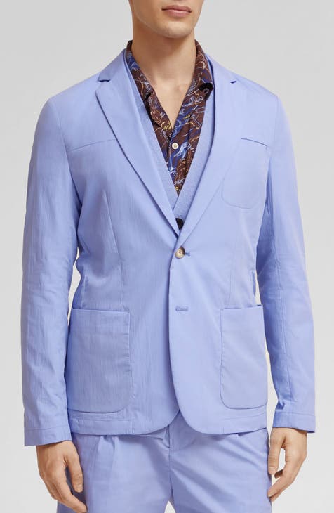 Unconstructed Cotton Blend Sport Coat