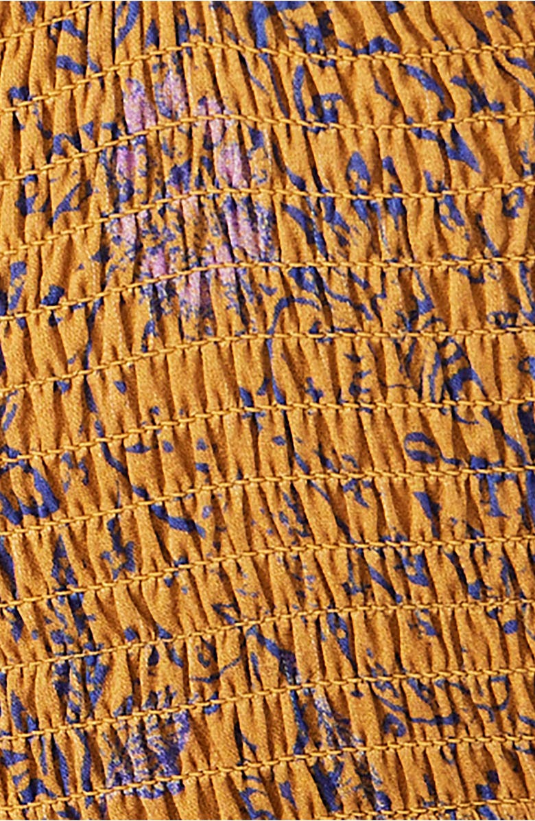 Free People Sundrenched Floral Smocked Bodice Maxi Sundress, Alternate, color,