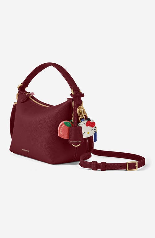 Maison De Sabre Maison De Sabré Small Leather Soft Hobo In Plum Red