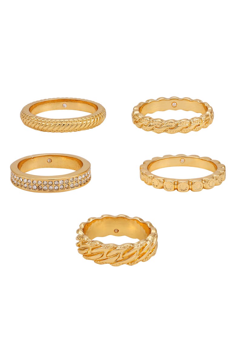 Vince Camuto Set of 5 Rings, Main, color, 