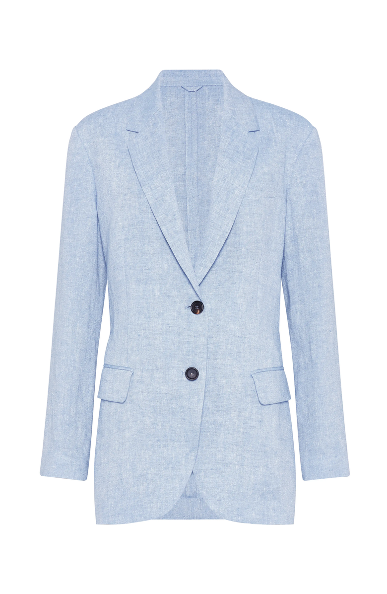 Brunello Cucinelli Sparkling canvas blazer, Main, color, 