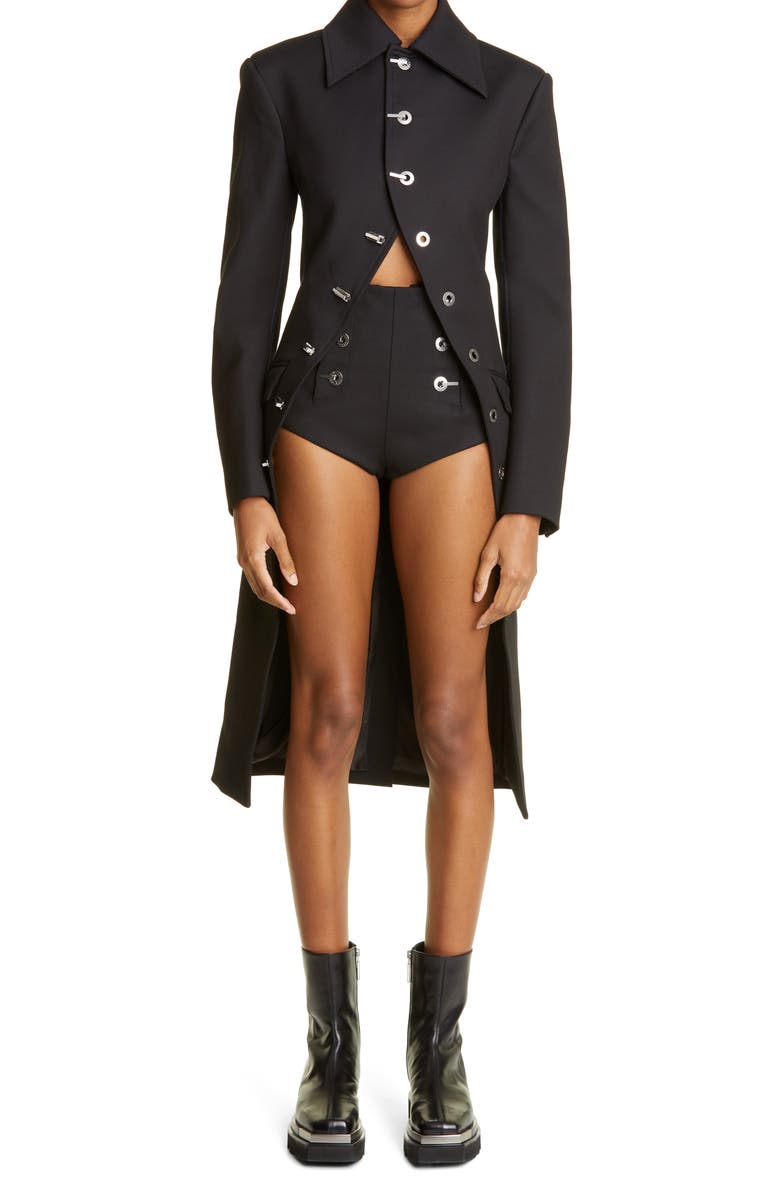 Dion Lee High Waist Sailor Shorts, Alternate, color, 