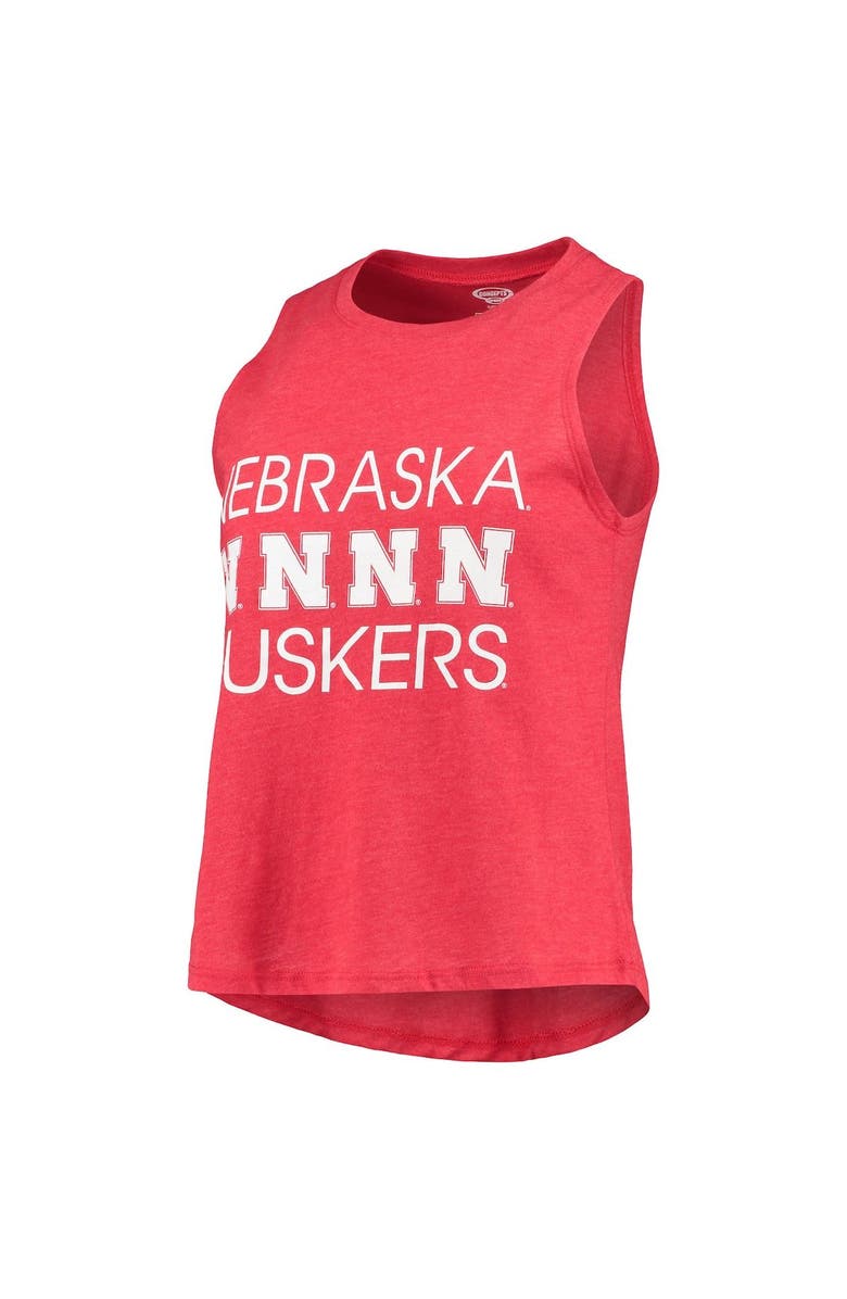 CONCEPTS SPORT Women's Concepts Sport Scarlet/Black Nebraska Huskers Team Tank Top & Pants Sleep Set, Alternate, color, 
