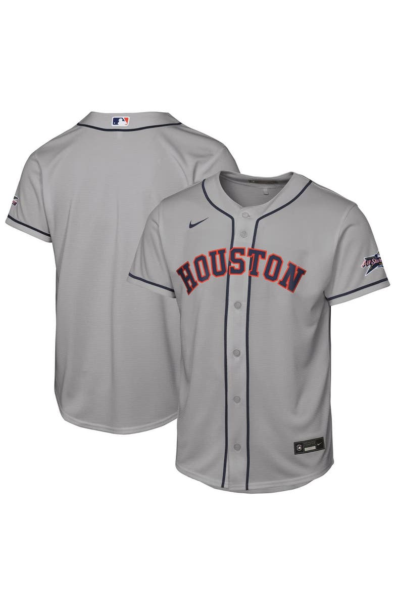 Nike Youth Nike  Gray Houston Astros 2025 MLB All-Star Game Road Replica Jersey, Main, color, 