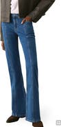 MANGO TEEN Star Pocket Mid Rise Flare Jeans