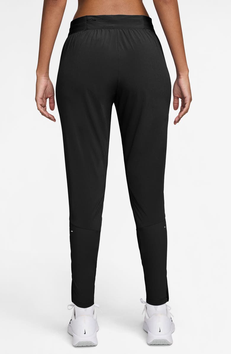 Nike Swift Dri-FIT Mid Rise Running Pants, Alternate, color, Black/ Reflective Silver