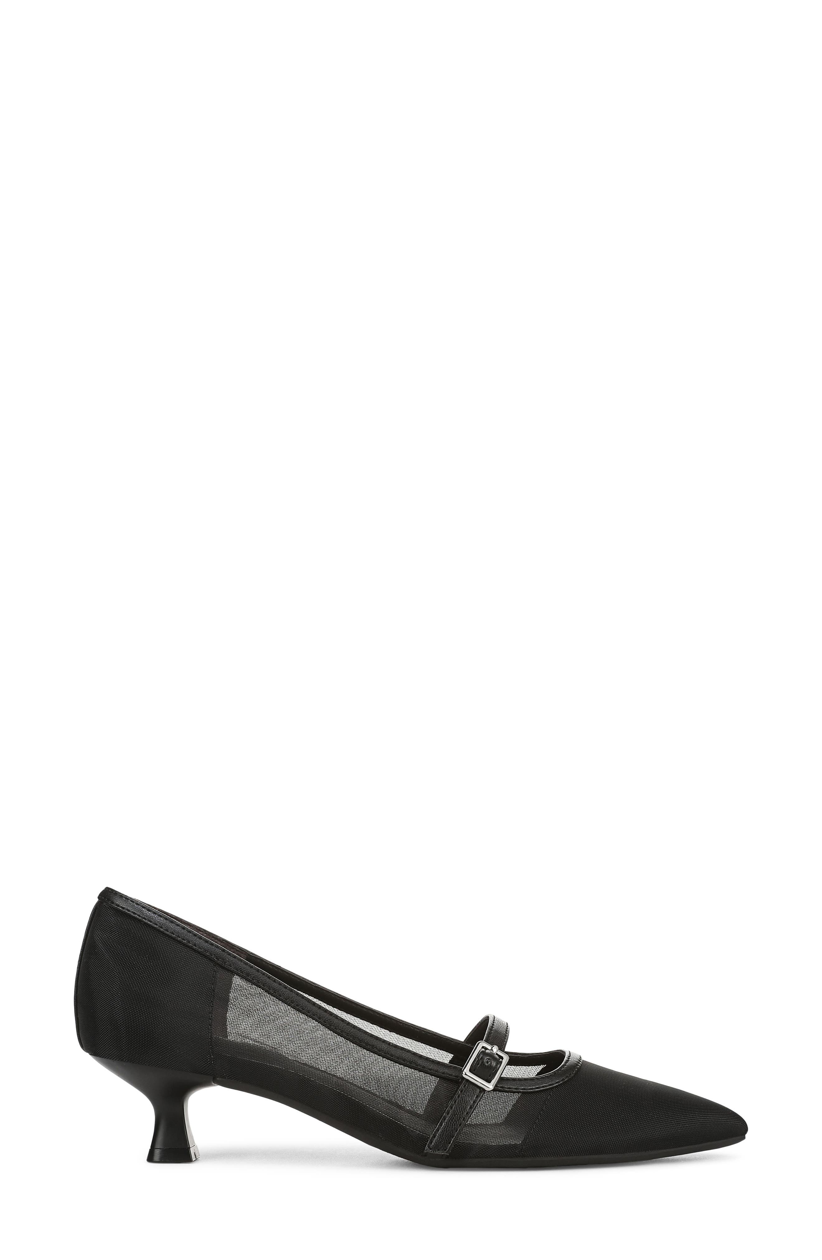 LifeStride Madelyn Mary Jane Pointed Toe Kitten Heel Pump, Alternate, color, Black