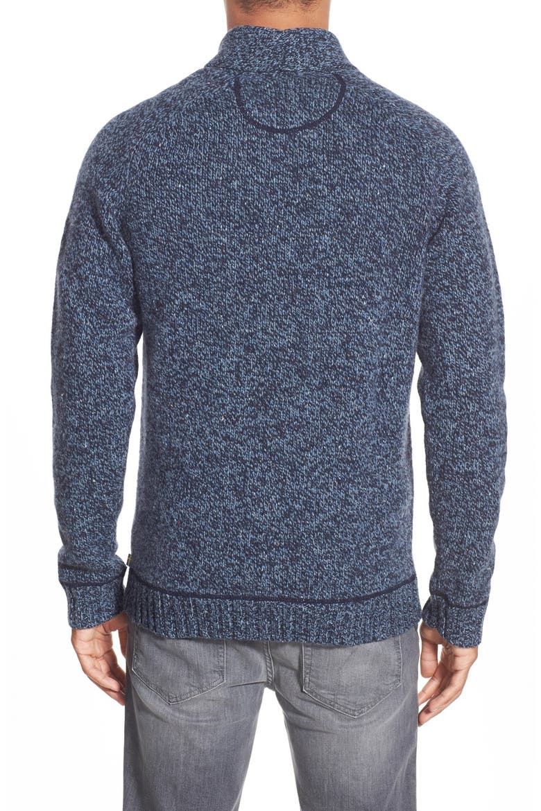 Lada Regular Fit Shawl Collar Sweater, Alternate, color, DARK NAVY