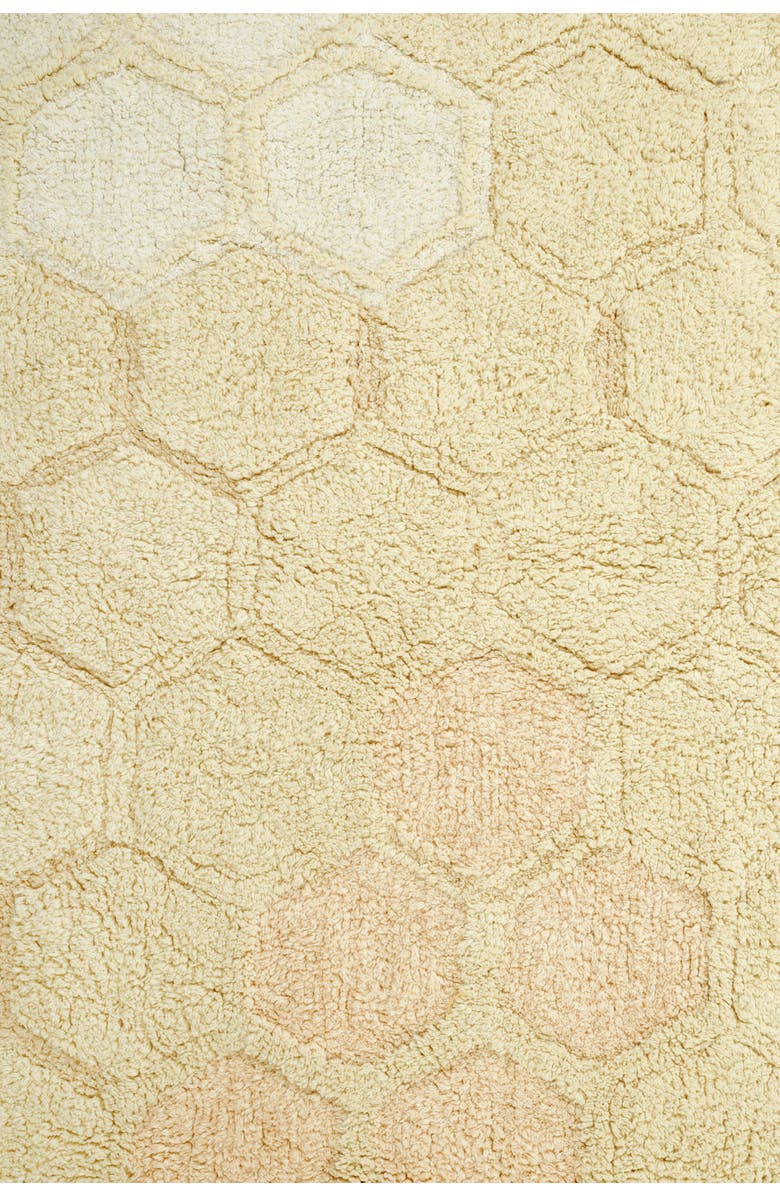 Lorena Canals Honeycomb Washable Cotton Blend Rug, Alternate, color, Honey