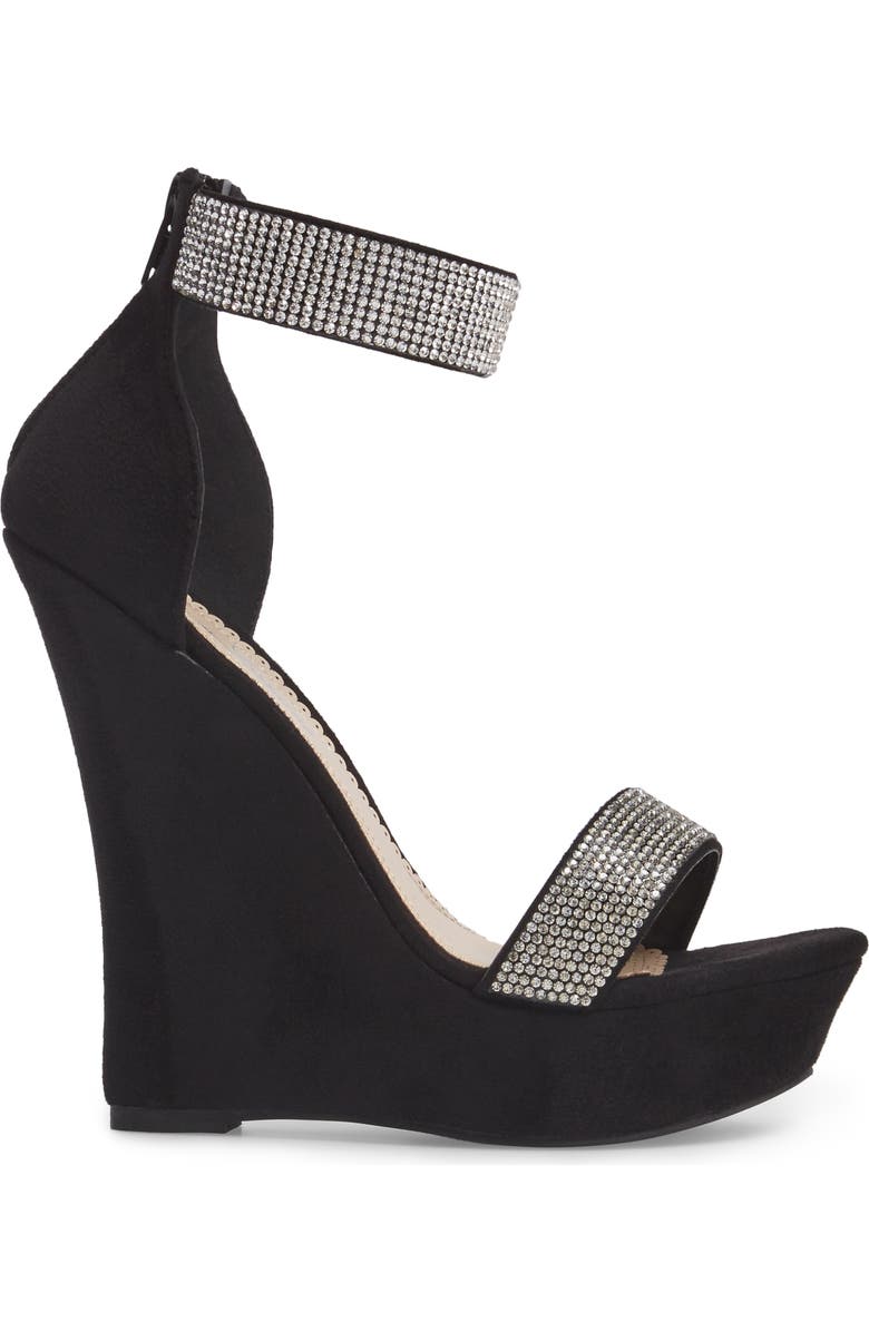 Lauren Lorraine Lana Embellished Platform Wedge, Alternate, color,