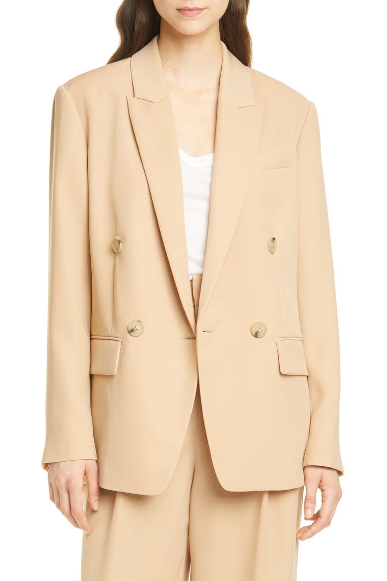 Double Breasted Jacket, Main, color, SAND DOLLAR