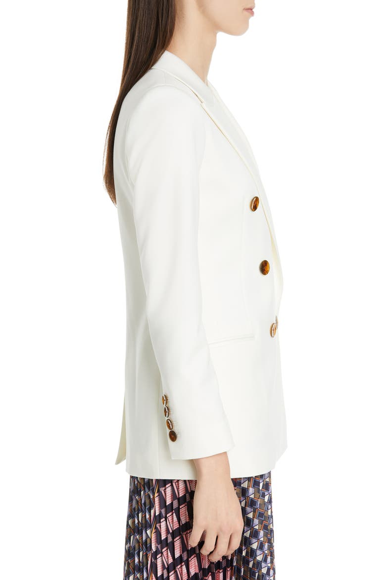 Aleida White Blazer, Alternate, color, WHITE