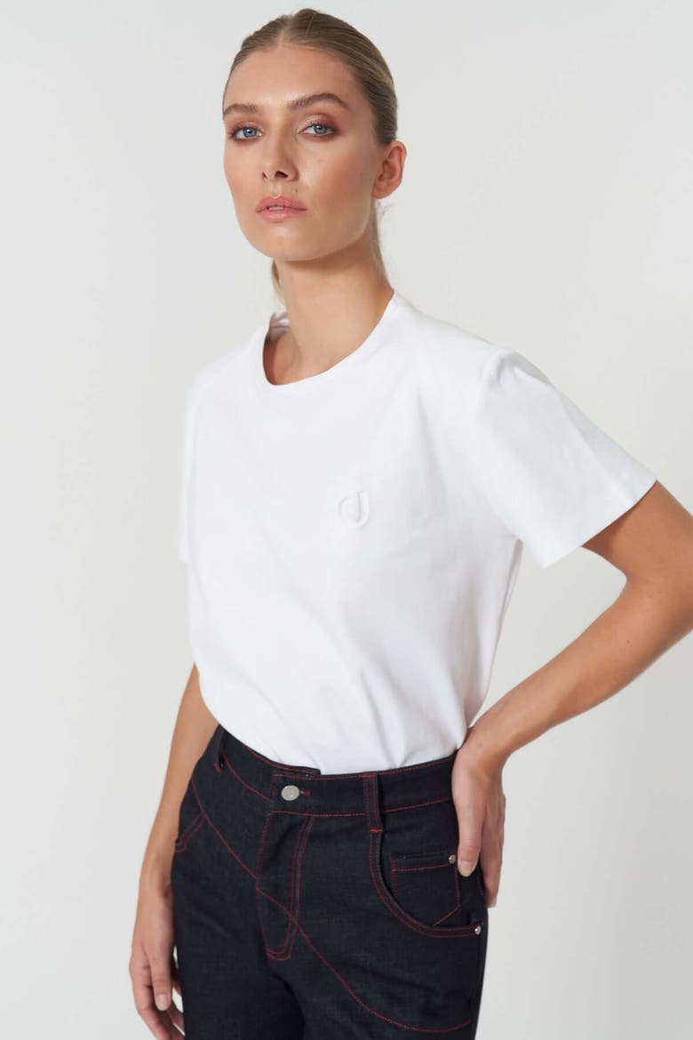 J Logo Oversize Basic T-Shirt, Main, color, Purple