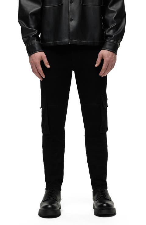 Skinny Cargo Jeans (Raven)