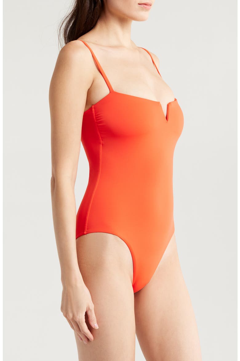 Petra V-Wire One-Piece Swimsuit, Alternate, color, SUNRISE
