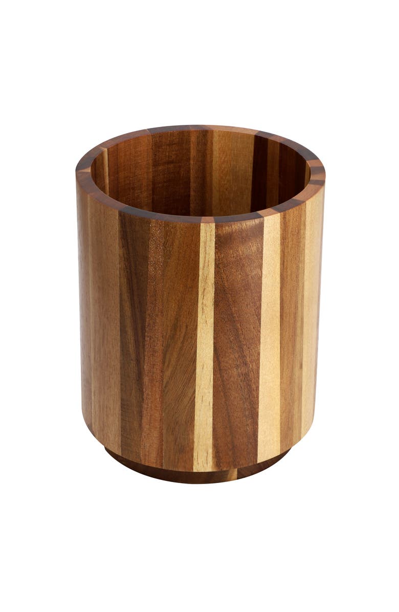 Megachef 7 Piece Acacia Wood Kitchen Cooking Utensil Set, Alternate, color, Brown