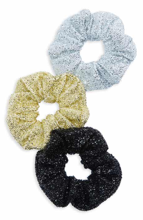 Cara Kids' Set of 3 Sparkle Scrunchies