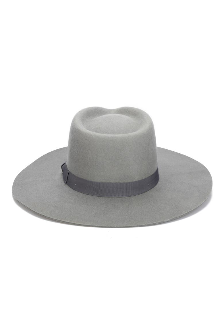 Julian Felted Wool Fedora, Alternate, color, GREY