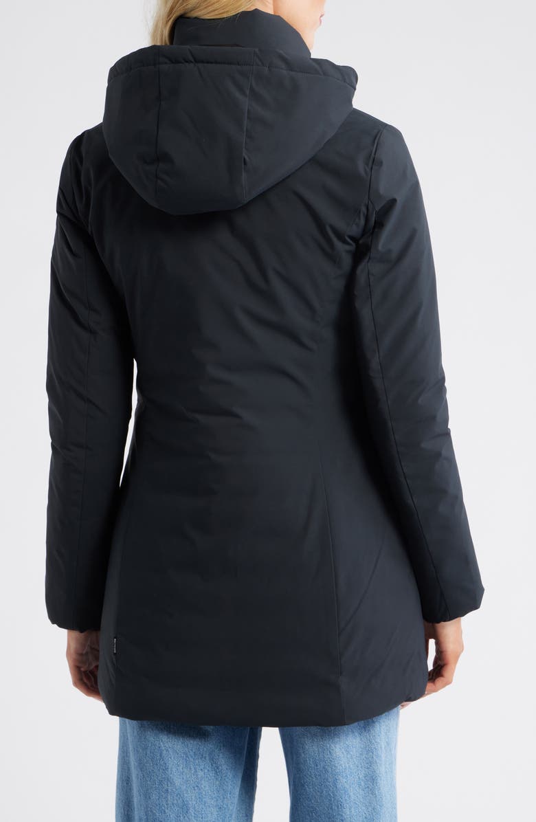 Save The Duck Rachel Hooded Jacket, Alternate, color, Black