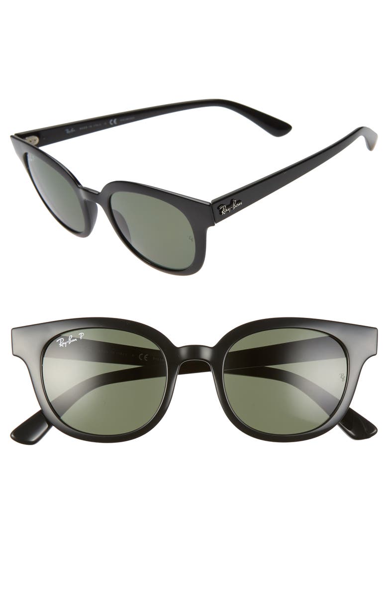 Ray-Ban 50mm Polarized Cat Eye Sunglasses, Main, color, 