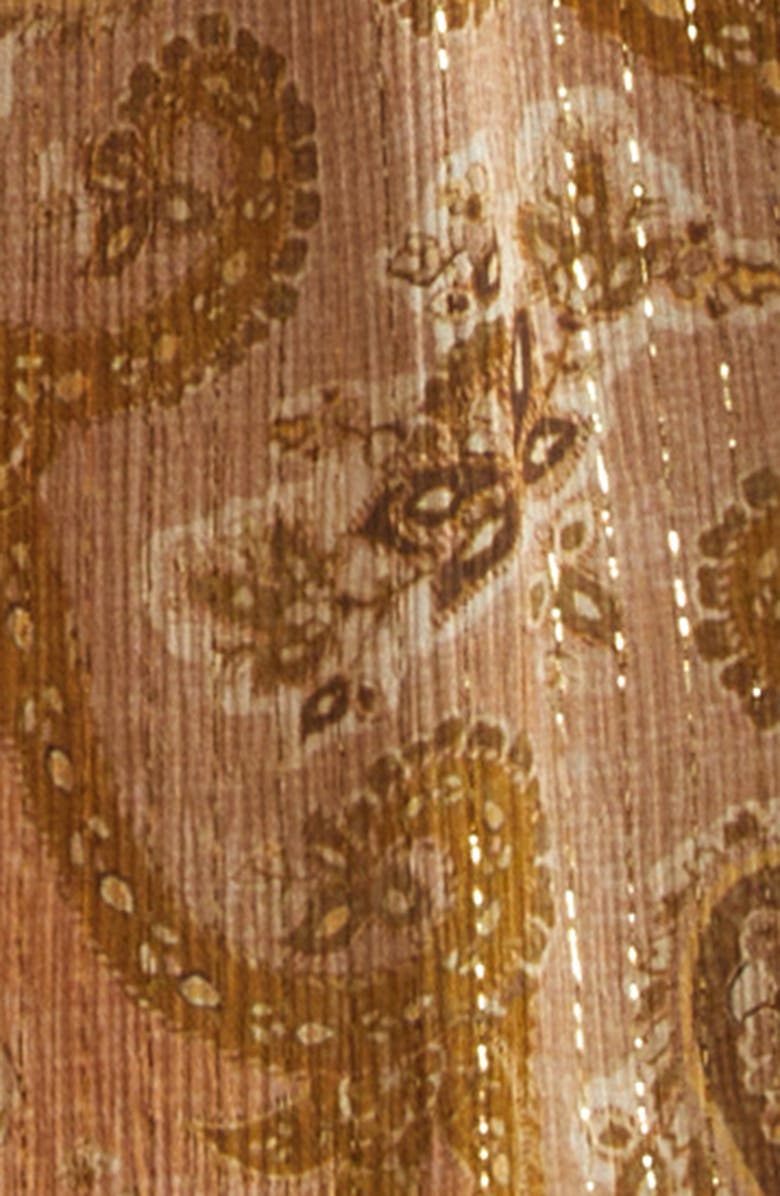 Zimmermann Kindred Spirit Carousel Batwing Silk Blend Top, Alternate, color, Biscuit Paisley