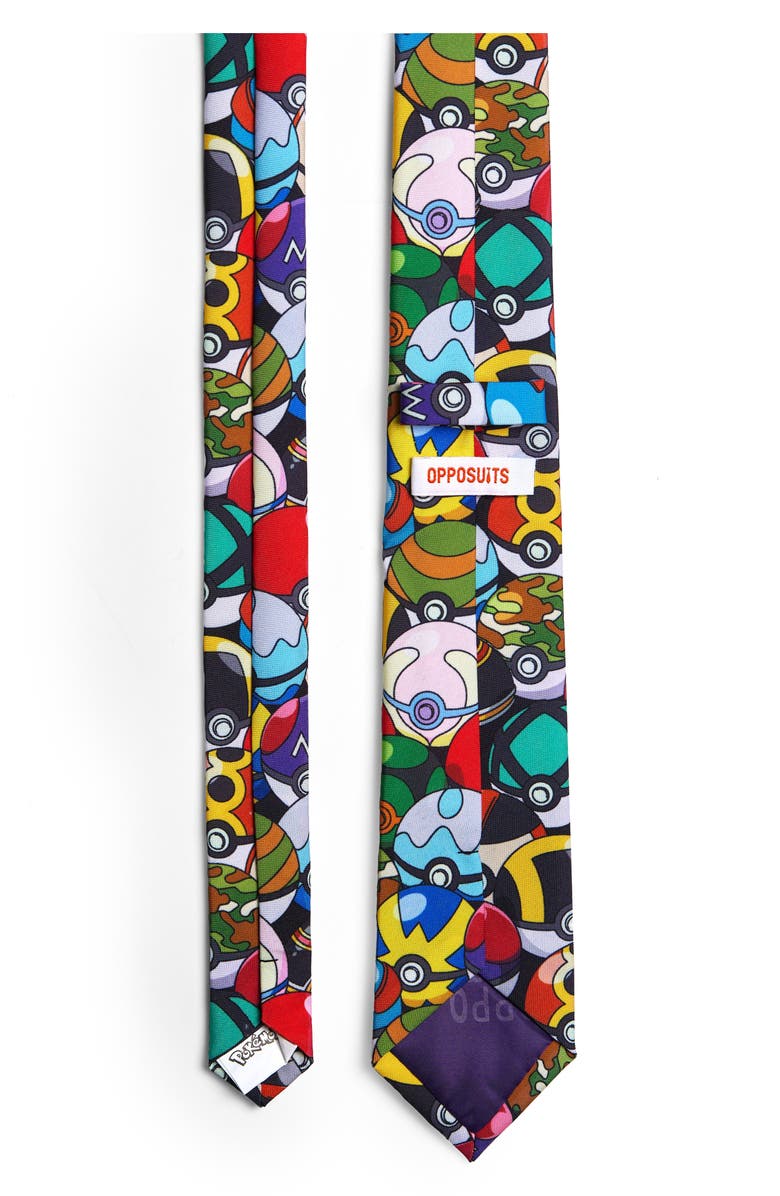 OppoSuits Pokeball Tie, Alternate, color, Red Multi