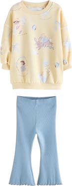 NEXT Kids' Fairy Sweatshirt & Flared Leggings Set