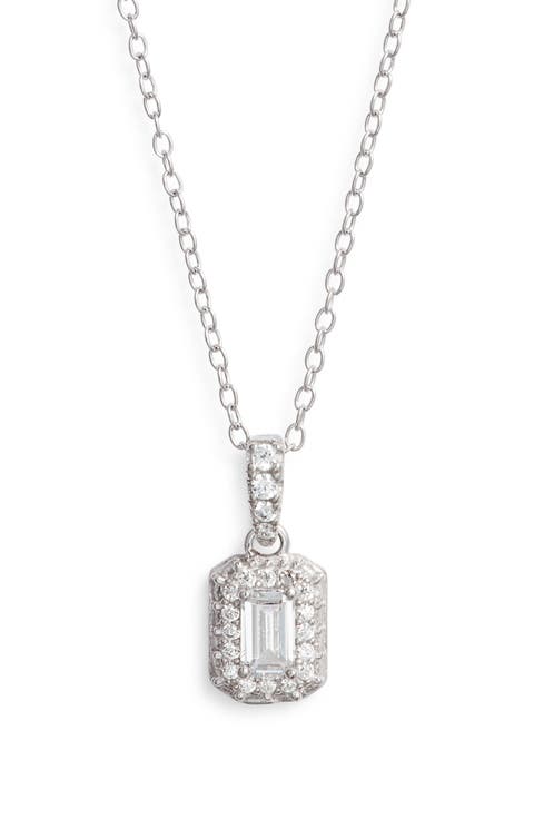 Cubic Zirconia Pendant Necklace
