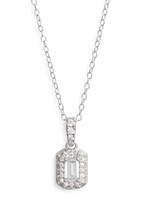 Nordstrom Cubic Zirconia Pendant Necklace