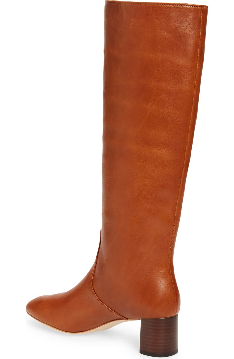 Loeffler Randall Gia Knee High Boot, Alternate, color, Cognac