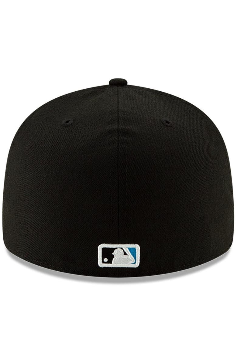 New Era Men's New Era Black Miami Marlins Authentic Collection On-Field Low Profile 59FIFTY Fitted Hat, Alternate, color, Black