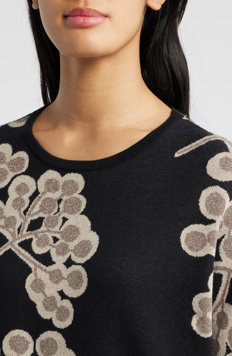 Masai Copenhagen Feluca Jacquard Cotton & Modal Tunic Sweater, Alternate, color, 