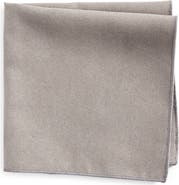 CLIFTON WILSON Solid Cotton Pocket Square