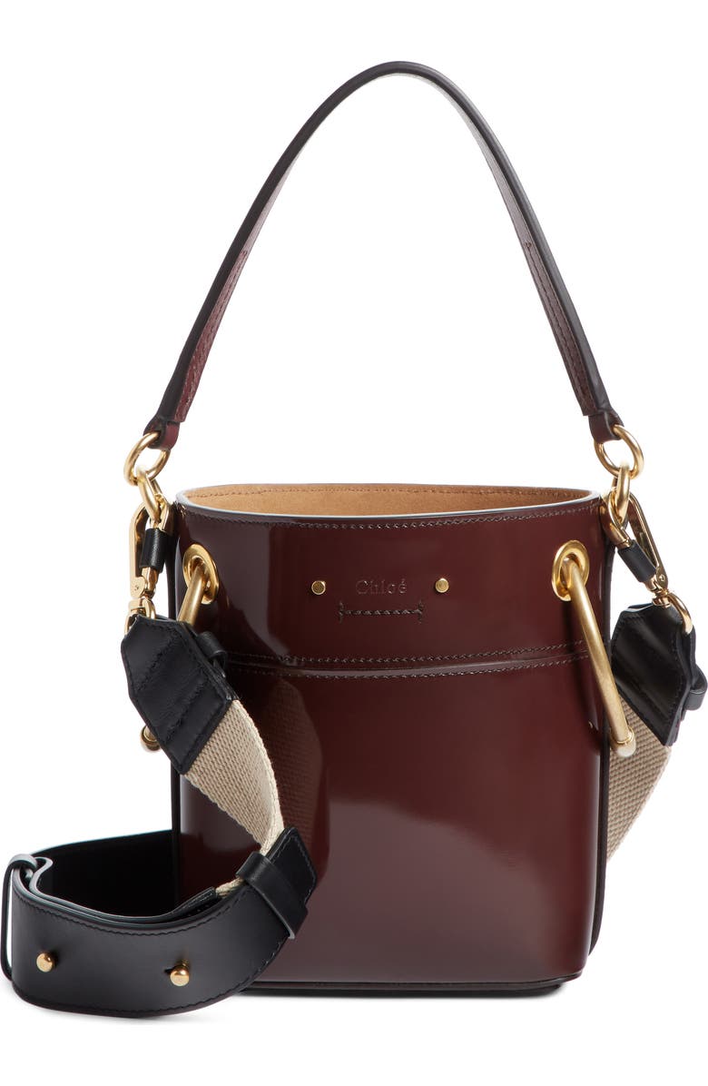 Chloé Small Roy Leather Bucket Bag, Main, color,