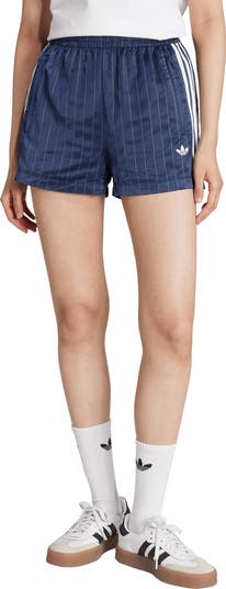 3-Stripes Pinstripe Satin Shorts